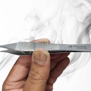 Micro Adson Forceps, 0.8mm Tip, Serrated