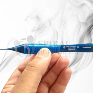 Micro Adson Forceps, 0.8mm Tip, Serrated, Ti-Coat Series, 12cm